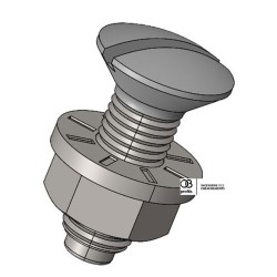 Boulon TRCC8x20 - PVC UV M1