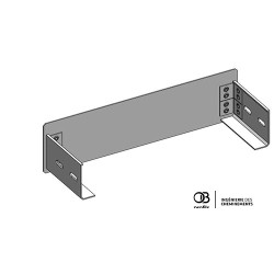 Embout fin de section pour CDC et Goulotte PVC UV - 100x400