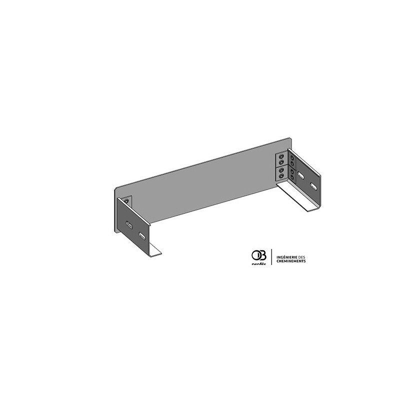 Embout fin de section pour CDC et Goulotte PVC UV - 100x400