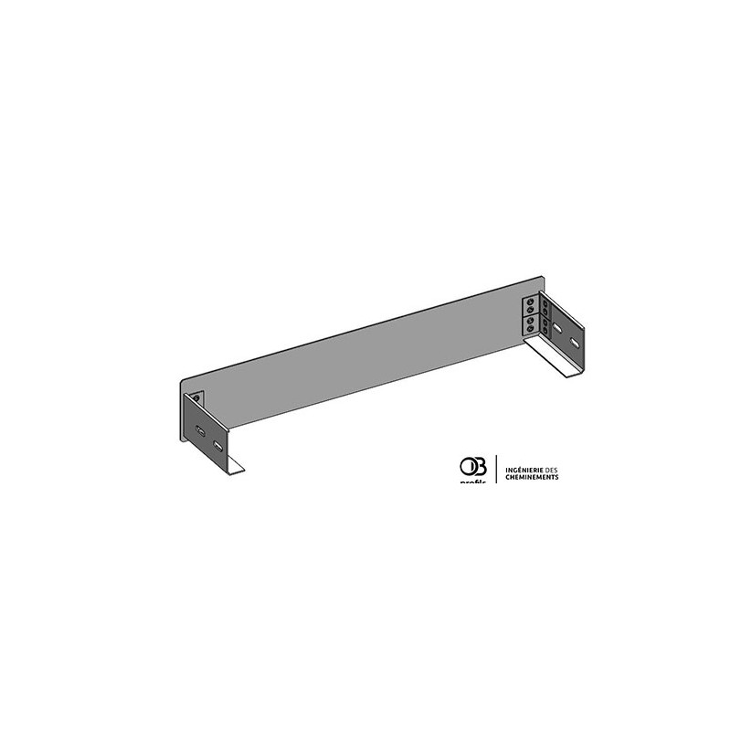 Embout fin de section pour CDC et Goulotte PVC UV - 100x600