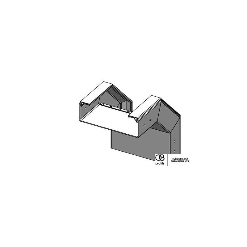 Coude convexe VE - 300x100 - PVC UV