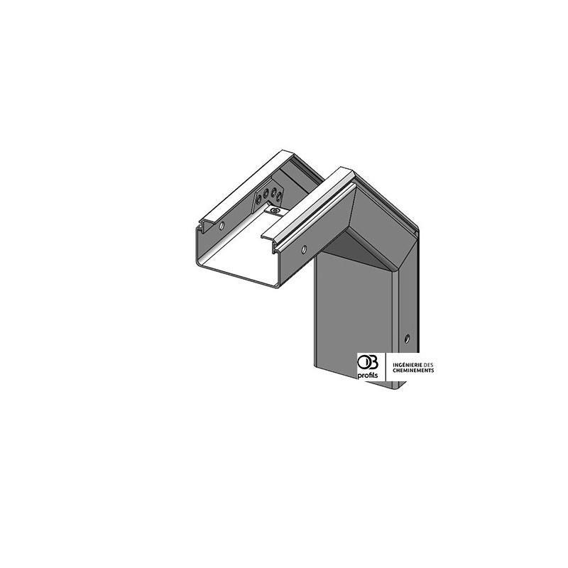 Coude convexe VE - 100x60 - PVC UV