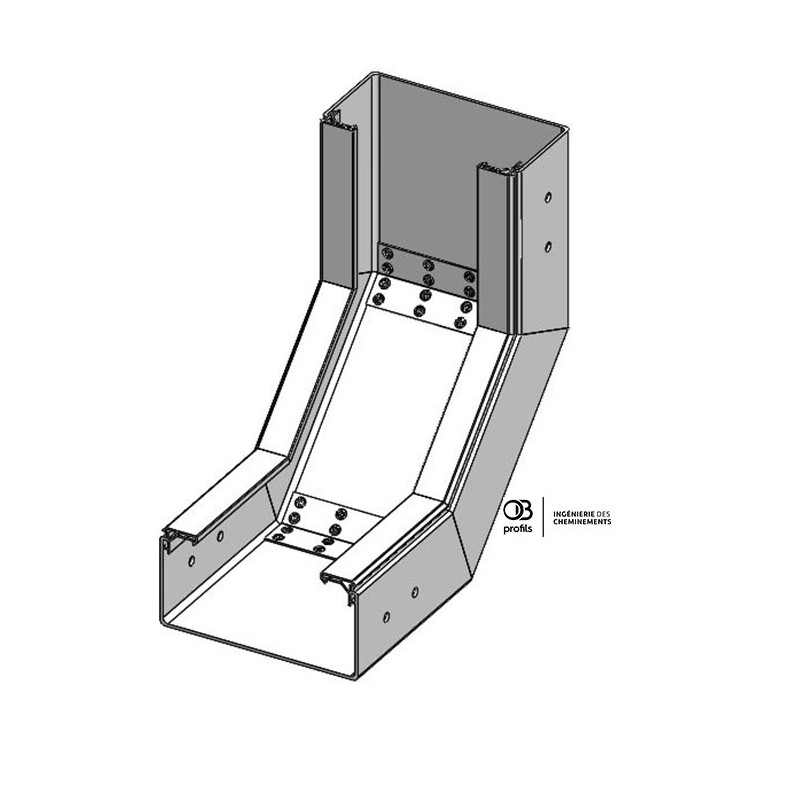 Coude concave VI - 200x100 - PVC UV