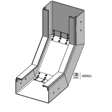 Coude concave VI - 200x100 - PVC UV