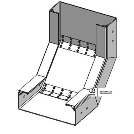 Coude concave VI - 300x100 - PVC UV