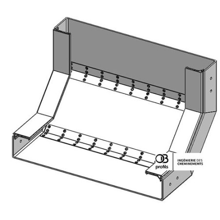 Coude concave VI - 600x100 - PVC UV