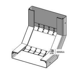 Coude concave VI - 300x60 - PVC UV