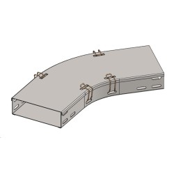 Couvercle coude à 135° pour GP - Larg. 412