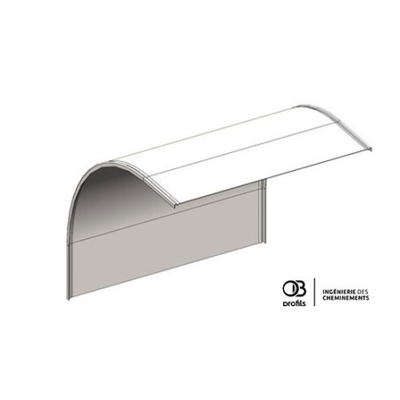 Couvercle coude convexe VE pour GP4 - 508x96