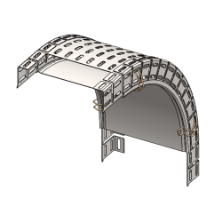 Couvercle coude concave VI - 147x72