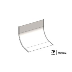 Couvercle coude concave VI pour GP2 - 508x48