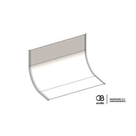 Couvercle coude concave VI pour GP4 - 508x96