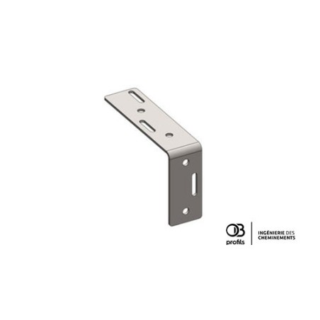 Equerre fixation pour CDC fil ou tôle - Long. 153