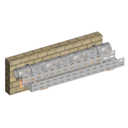 Equerre fixation pour CDC fil ou tôle - Long. 153