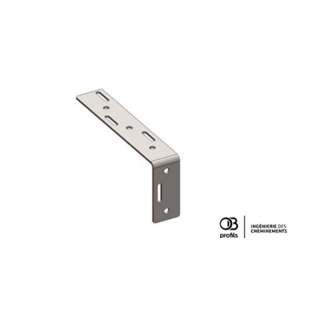 Equerre fixation pour CDC fil ou tôle - Long. 228