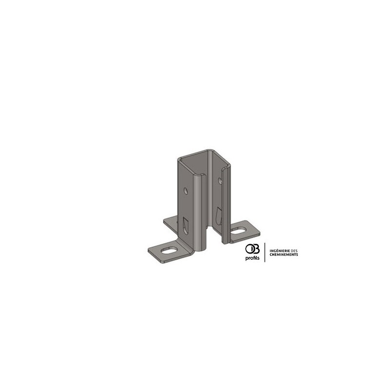 Socle automatique pour rail 41 - 3 faces