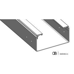 Goulotte pleine - 200x100 - GP3 PVC UV