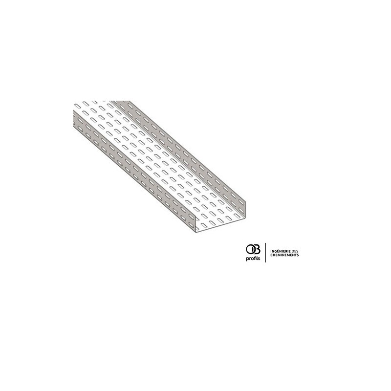 Chemin de câbles tôle bord droit - 147x48