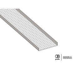 Chemin de câbles tôle bord droit - 316x48