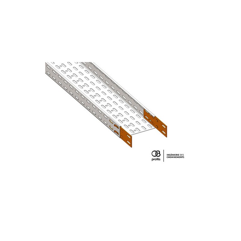 Chemin de câbles tôle pré-éclissé - 147x48 - OBR2 PE
