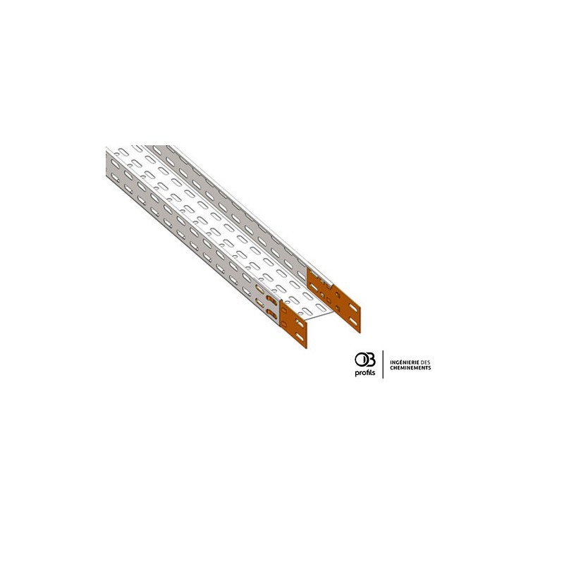 Chemin de câbles tôle pré-éclissé -  99x48 - OBR2 PE