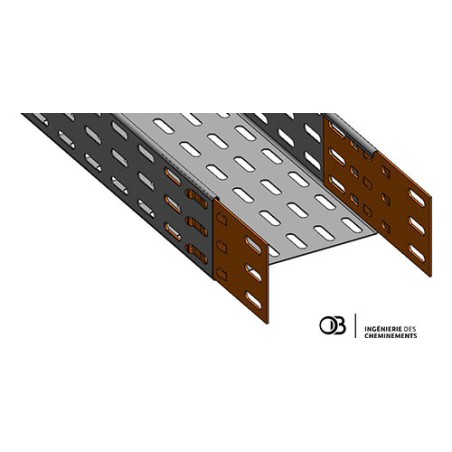 Chemin de câbles tôle pré-éclissé - 147x72 - OBR3 PE