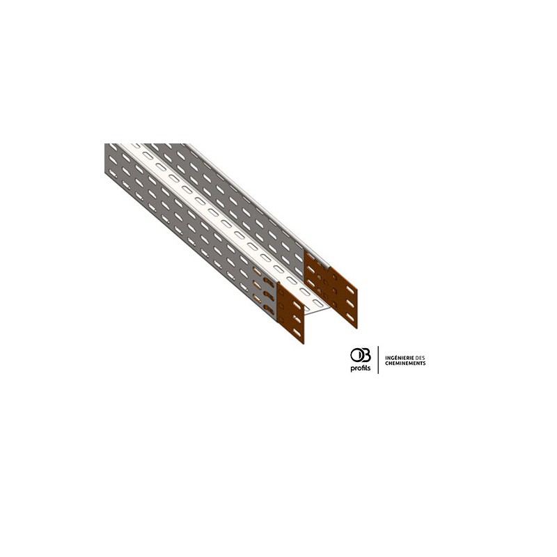 Chemin de câbles tôle pré-éclissé -  99x72 - OBR3 PE