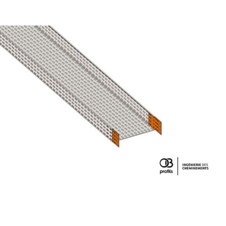Chemin de câbles tôle pré-éclissé - 316x96 - OBR4 PE