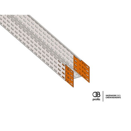 Chemin de câbles tôle pré-éclissé -  99x96 - OBR4 PE