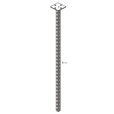 Pendard 41 perforés 3 faces - Long. 1500