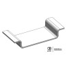 Renfort Inox pour couvercle PVC - 100x60 - Inox 304L