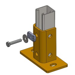 Socle pour rail 41