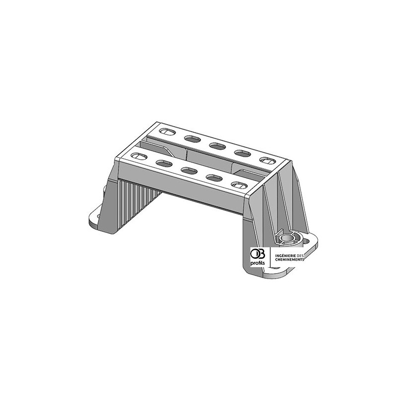 Support vertical - Long. 100 - PVC UV