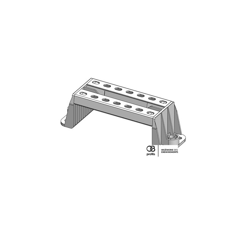 Support vertical - Long. 150 - PVC UV